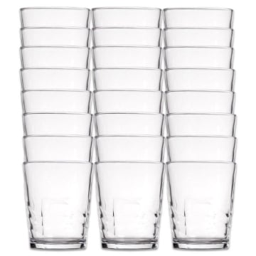BICCHIERI VASOS TIVOLI 24 PZ IN VETRO IDEALI PER LA TUA TAVOLA  27 CL TRASPARENTI 