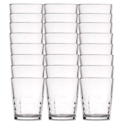 BICCHIERI VASOS TIVOLI 24 PZ IN VETRO IDEALI PER LA TUA TAVOLA  27 CL TRASPARENTI 