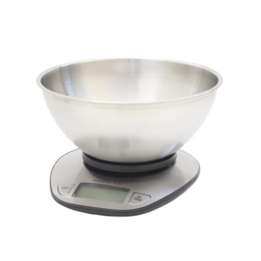 HIGH-TECH BILANCIA DIGITALE IN ACCIAIO INOX CON CIOTOLA PORTATA MASSIMA 5 KG