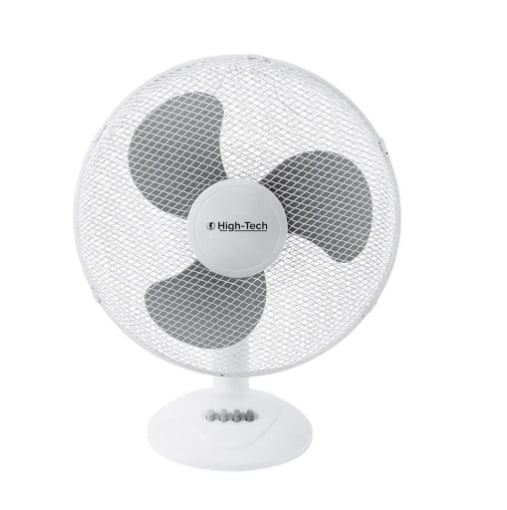 HIGH-TECH VENTILATORE DA TAVOLO 3 VELOCITÀ 45 WATT COLORE BIANCO
