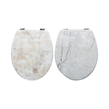 MAURY'S COPRI WATER WC STONE KIT DI MONTAGGIO CON GANCI INOX