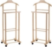 SET 2 MAURY'S DOPPIO INDOSSATORE DA CAMERA LEGNO DI FAGGIO 43 X 33 X 105 H