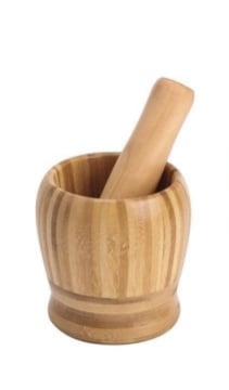 MAURY'S MORTAIO MANUALE IN BAMBOO CON PESTELLO 