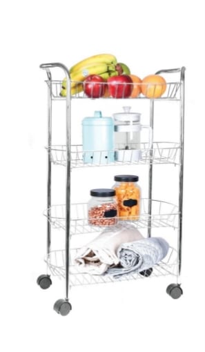 MAURY'S CARRELLO DA CUCINA CON 4 CESTI 50 X 27 X H80 CM