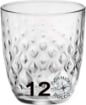 BORMIOLI ROCCO GLIT SET DA 12 BICCHIERI PER ACQUA DA 29,5 CL