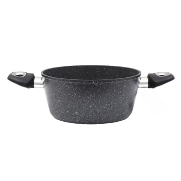 MAURY’S MAXISTONE TITANIUM CASSERUOLA 22 CM ANTIADERENTE IN ALLUMINIO RINFORZATO