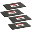 MAURY'S SET 4 VASSOI RETTANGOLARI IN ARDESIA 35 X 15 CM PER ANTIPASTI O DESSERT