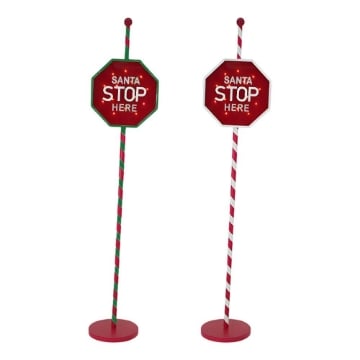 MAURY'S CARTELLO STOP NATALIZIO CON LED DIMENSIONI 33X180 CM - COLORE ASSORTITO OKX