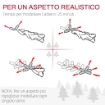 ALBERO DI NATALE 180CM CON 479 RAMI INNEVATI, DESIGN ALTO E STRETTO CON BASE PIEGHEVOLE, VERDE