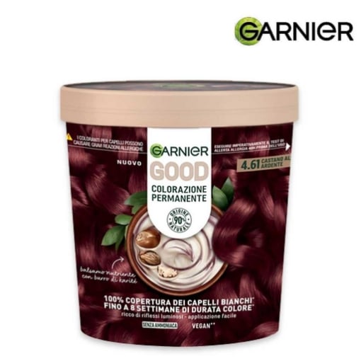 GARNIER GOOD COLORAZIONE PERMANENTE SENZA AMMONIACA CON BURRO DI KARITÈ - CASTANO ALBA ARDENTE 4.61