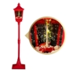 MAURY'S LAMPIONE DI NATALE IN ROSSO CON NEVE E PERSONAGGI PIÙ LED DIMENSIONI 37,5X185H CM OKX