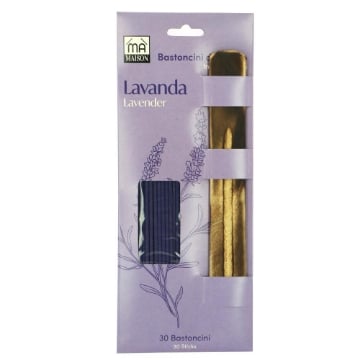 MA MAISON INCENSO LAVANDA 30 BASTONCINI C/SUPPORTO OKX