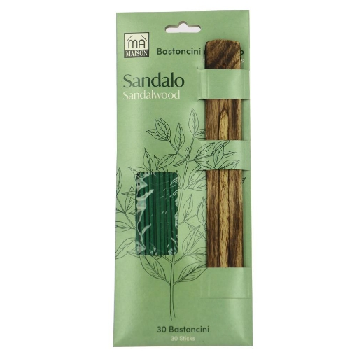 MA MAISON INCENSO SANDALO 30 BASTONCINI C/SUPPORTO OKX