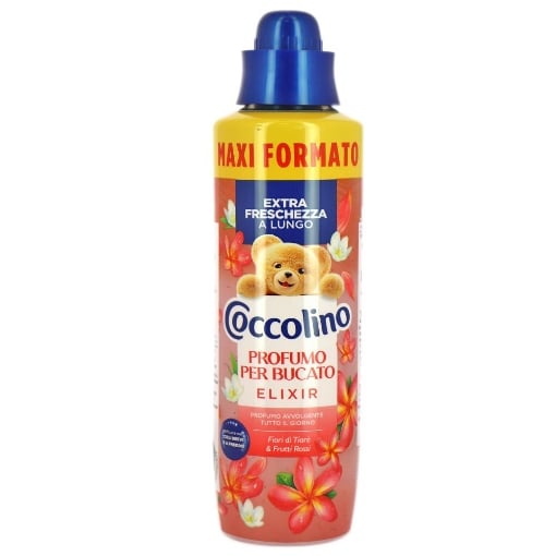 COCCOLINO ELIXIR PROFUMO PER BUCATO FIORI DI TIARÈ & FRUTTI ROSSI 828ML OKX