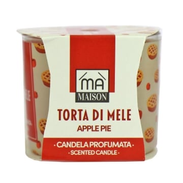 MA MAISON CANDELA PROFUMATA TORTA DI MELE 85GR OKX