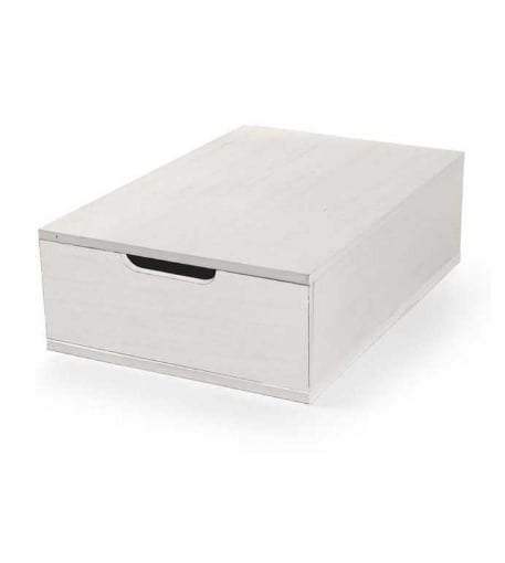MAURY'S CASSETTO BIANCO PORTAOGGETTI  IN LEGNO CON DIVISORI 22X32X10 CM 