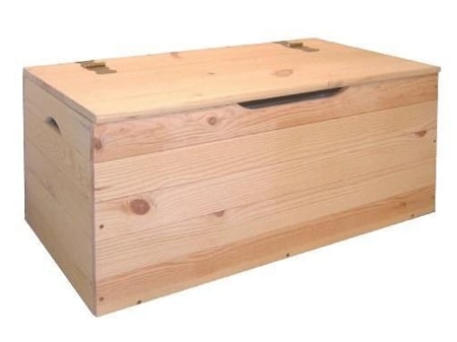 ALBERIAMO BAULE IN LEGNO MASSELLO DI ABETE 100 X 40 X H50 MAXI USATO COME NUOVO