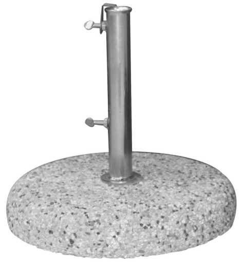 BASE OMBRELLONE IN CEMENTO E GHIAIA Ø 45 - 25 KG USATO COME NUOVO 