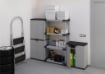 ARMADIETTO PER LA RACCOLTA DIFFERENZIATA PER INTERNO E ESTERNO 68X40X85 CM USATO COME NUOVO