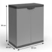 ARMADIETTO PER LA RACCOLTA DIFFERENZIATA PER INTERNO E ESTERNO 68X40X85 CM USATO COME NUOVO
