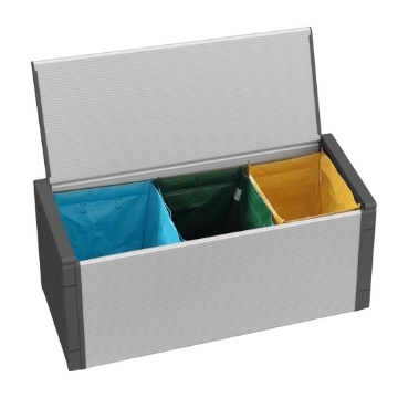 CASSAPANCA PER RACCOLTA DIFFERENZIATA PER INTERNO E ESTERNO 85X34X38 CM - 87 LITRI INTERNI USATO COME NUOVO