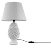 LAMPADA LUMETTO CON DESIGN A PIGNA CON BASE IN COLORE BIANCO 52 CM