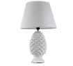 LAMPADA LUMETTO CON DESIGN A PIGNA CON BASE IN COLORE BIANCO 44,5 CM