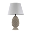 LAMPADA LUMETTO CON DESIGN A PIGNA CON BASE IN COLORE TORTORA 36 CM