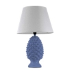 LAMPADA LUMETTO CON DESIGN A PIGNA CON BASE IN COLORE BLU 44,5 CM