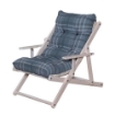 POLTRONA RELAX COMODONA GRIGIO SCOZZESE IN LEGNO 3 POSIZIONI OKX