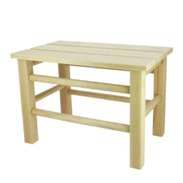 MAURY'S SGABELLO CAMPAGNOLO IN LEGNO COLORE NATURALE 35X22CM H25