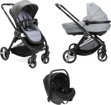 CHICCO TRIO BEST FRIEND TRIO 3IN1 MODULARE CON PASSEGGINO NAVICELLA E SEGGIOLINO AUTO NEONATO 40-80 CM ARTICOLO USATO 