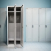 ARMADIO SPOGLIATOIO IN METALLO CON 2 ANTE 60 X 40 X H167 CM