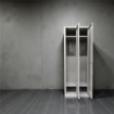 ARMADIO SPOGLIATOIO IN METALLO CON 2 ANTE 60 X 40 X H167 CM