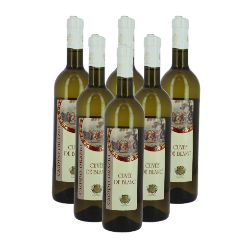 VINO BIANCO CUVÈE DE BLANC 6 BOTTIGLIE - CAMPO ORAZIO 12%VOL - 750ML