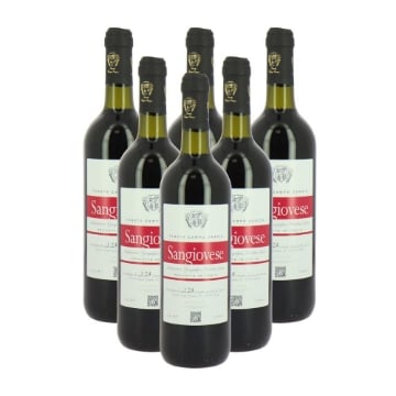 VINO ROSSO SANGIOVESE 6 BOTTIGLIE - TENUTA CAMPO ORAZIO 12%VOL - 750ML