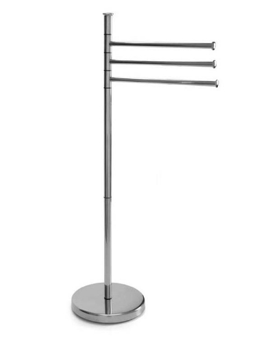 MAURY'S PIANTANA CROMO PORTASCIUGAMANI CON STRUTTURA IN ACCIAIO 20X83 CM (MANCANO VITI ALL'INTERNO) USATO COME NUOVO