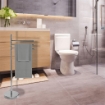 MAURY'S PIANTANA CROMO PORTASCIUGAMANI CON STRUTTURA IN ACCIAIO 20X83 CM (MANCANO VITI ALL'INTERNO) USATO COME NUOVO