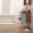 MAURY'S PIANTANA CROMO PORTASCIUGAMANI CON STRUTTURA IN ACCIAIO 20X83 CM (MANCANO VITI ALL'INTERNO) USATO COME NUOVO