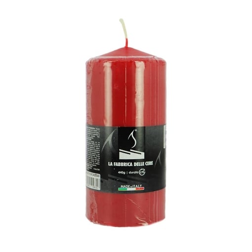 CANDELA MOCCOLI DURATA +70H  - 440GR COLORE ROSSO OKX