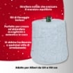 MAURY'S BASE SUPPORTO ALBERO DI NATALE EFFETTO TRONCO DIMENSIONI 22X22X23+5 CM COLORE BIANCO 