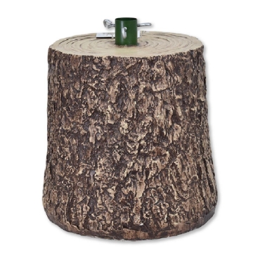  MAURY'S BASE SUPPORTO ALBERO DI NATALE EFFETTO TRONCO DIMENSIONI 22X22X23+5CM COLORE MARRONE