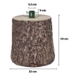  MAURY'S BASE SUPPORTO ALBERO DI NATALE EFFETTO TRONCO DIMENSIONI 22X22X23+5CM COLORE MARRONE