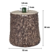  MAURY'S BASE SUPPORTO ALBERO DI NATALE EFFETTO TRONCO DIMENSIONI 32X26X30+4CM COLORE MARRONE 
