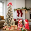ALBERO DI NATALE ROCCARASO 150 CM CON NEVE INNEVATO ARTIFICIALE