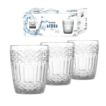 MA MAISON SET 3 BICCHIERI CROSS IN VETRO CAPIENZA 300CC - OKX