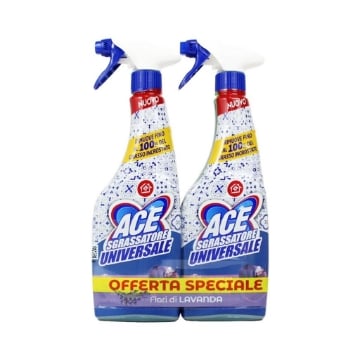 ACE SPRAY SGRASSATORE UNIVERSALE FRAGRANZA FIORI DI LAVANDA - 600ML 2PZ