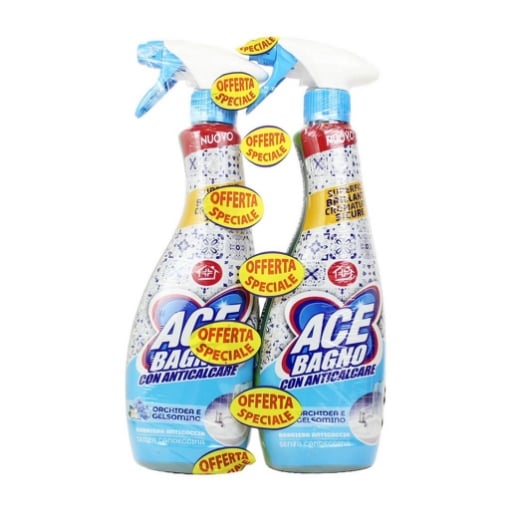 ACE SPRAY SGRASSATORE BAGNO ANTICALCARE FRAGRANZA ORCHIDEA E GELSOMINO - 600ML 2PZ