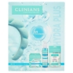 CLINIANS CONFEZIONE REGALO HYDRA PLUS GEL DETERGENTE RINFRESCANTE 150ML, CREMA IDRATANTE LEGGERA 50ML, PATCH OCCHI IDRATANTE ANTI-FATICA 3.6ML + CERCHIETTO IN SPUGNA - PELLI NORMALI O MISTE 