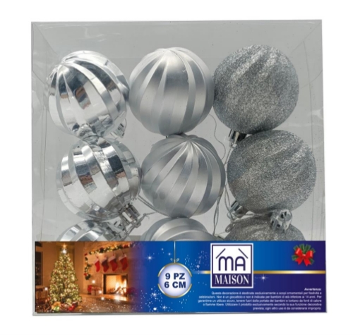 MAURY'S BOX 9 SFERE NATALIZIE SPIN SILVER OKX